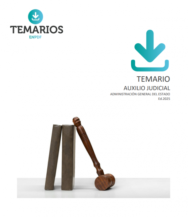 TEMARIO PDF Auxilio Judicial 2025 + Test de repaso